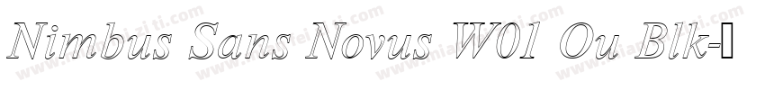 Nimbus Sans Novus W01 Ou Blk字体转换